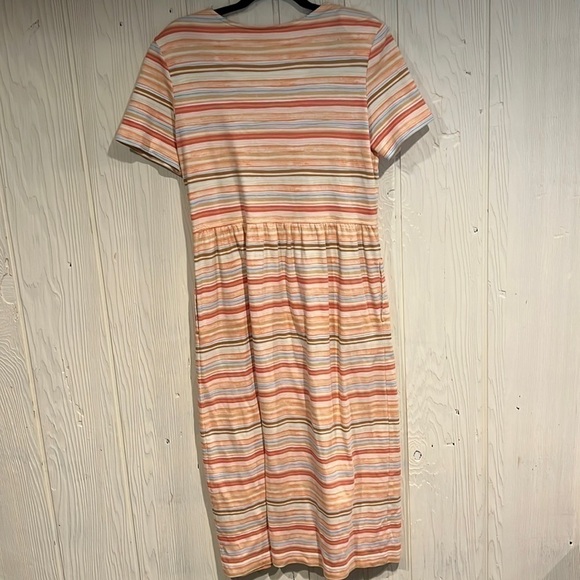 Talbots Short Sleeve Long Dress with Buttons, Size M - Picture 6 of 10